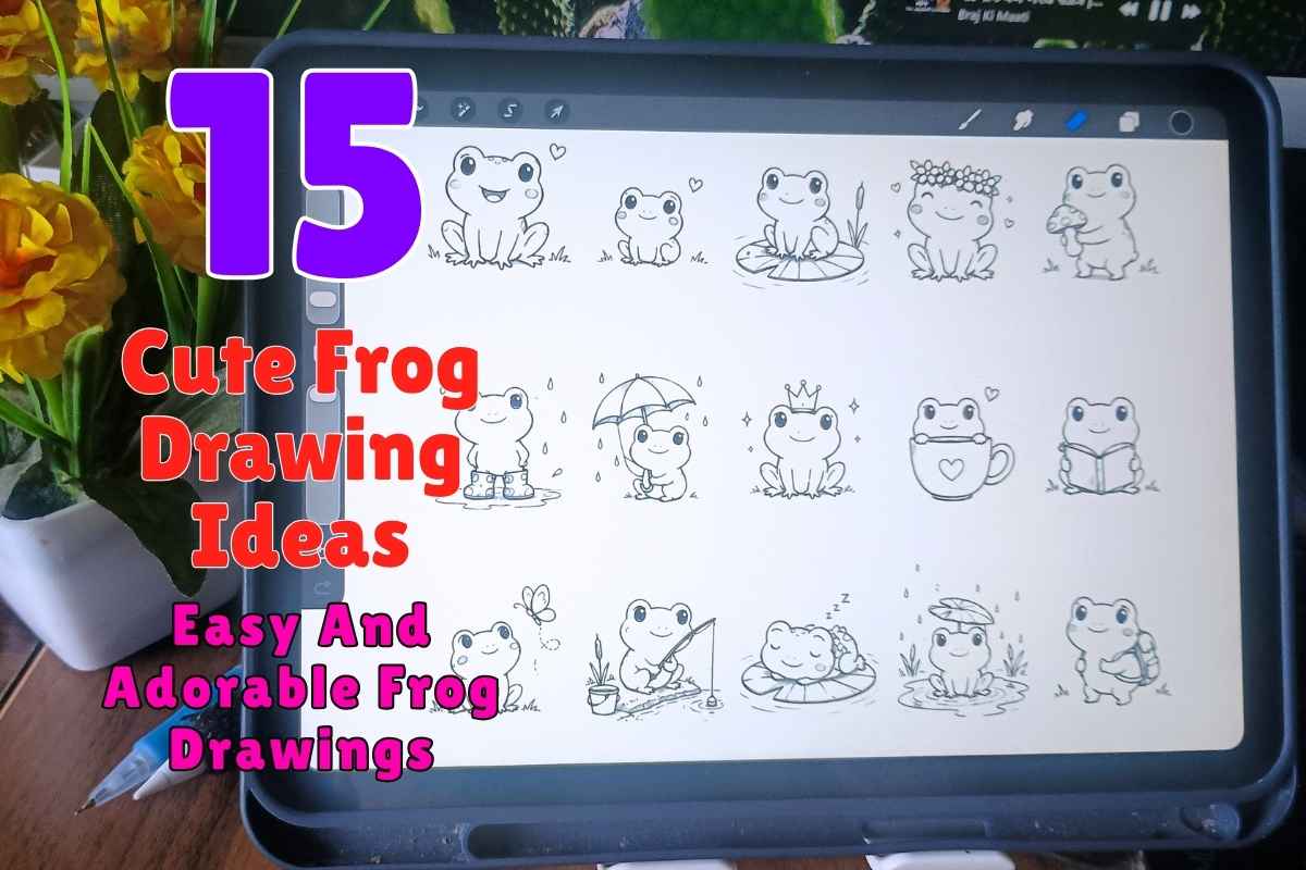 15 Cute Frog Drawing Ideas Easy and Adorable Frog Drawings