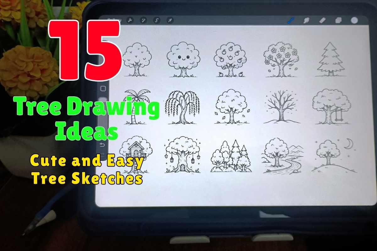 15 Tree Drawing Ideas Cute and Easy Tree Sketches