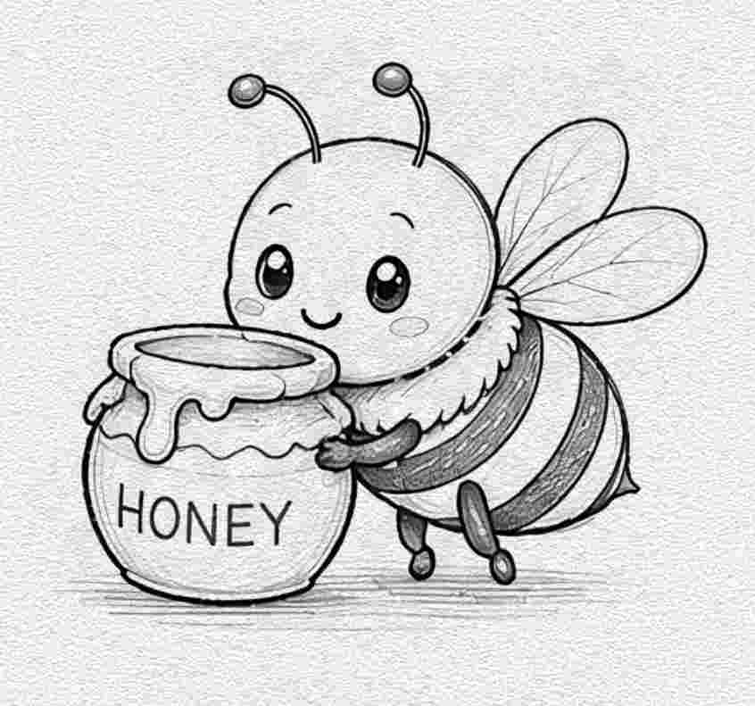 Bee Carrying Honey