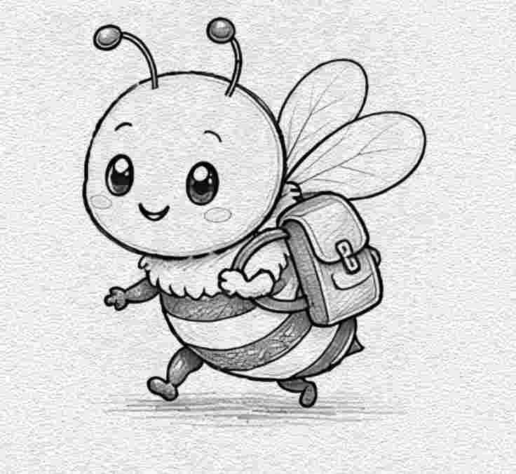 Bee with a Tiny Backpack