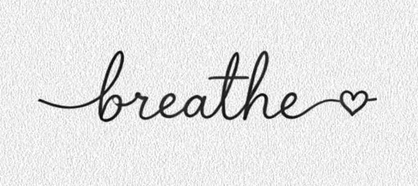 Breathe Lettering