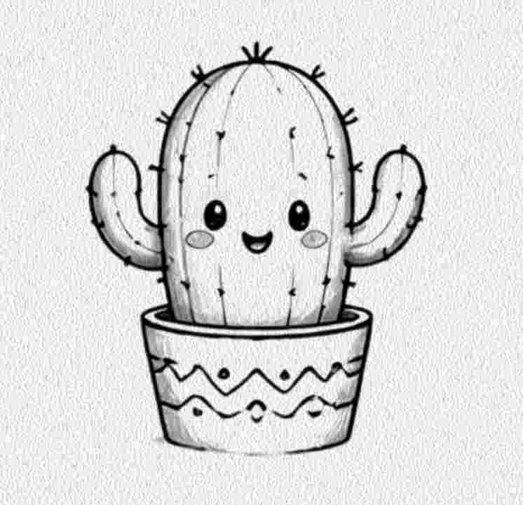 Cactus in a Flower Pot
