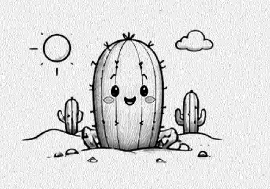 Cactus in a Tiny Desert