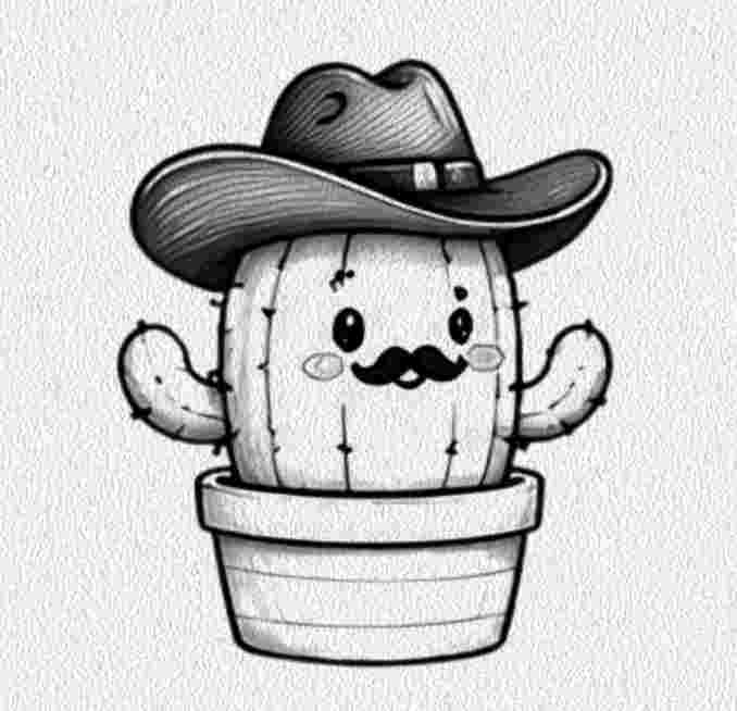 Cactus with a Cowboy Hat