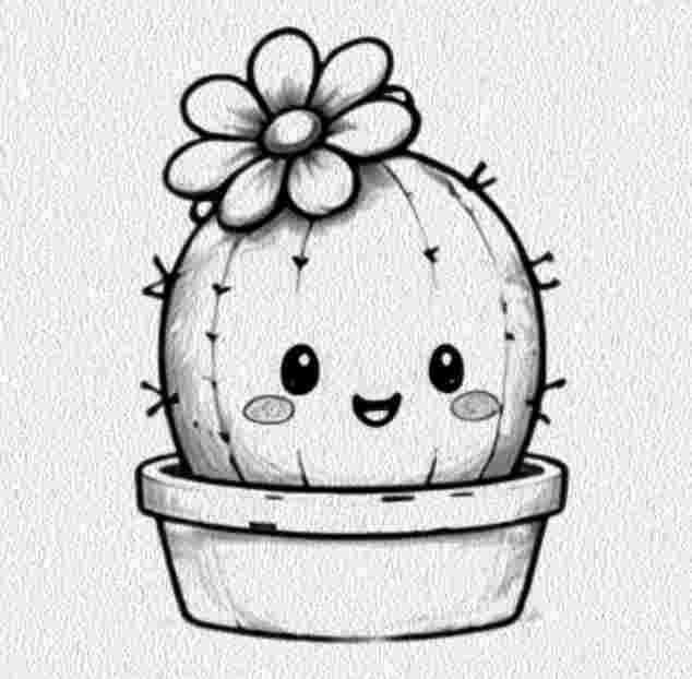 Cactus with a Flower