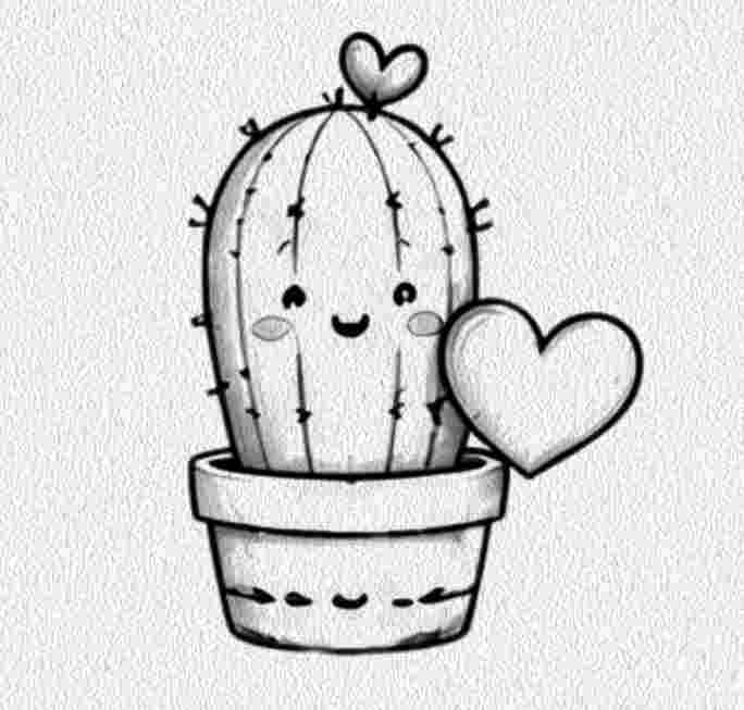 Cactus with a Little Heart