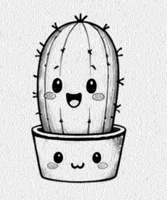 Cactus with a Smiling Face