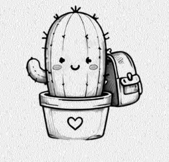 Cactus with a Tiny Backpack