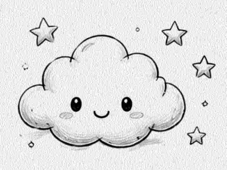 Cloud with Tiny Stars