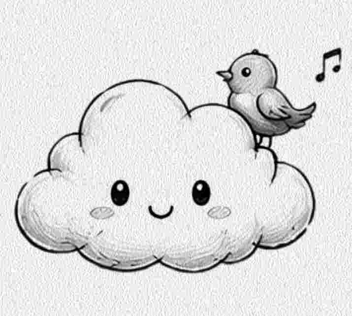 Cloud with a Bird