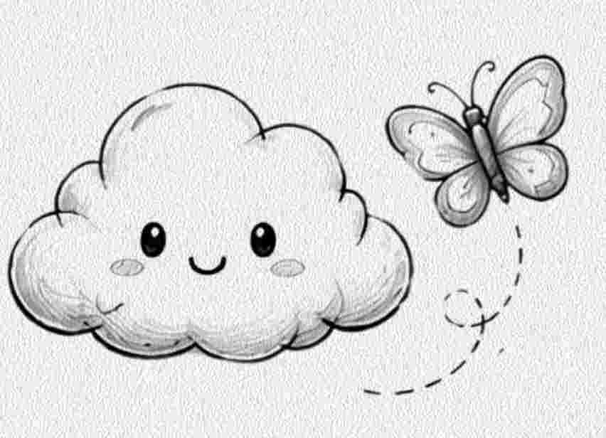 Cloud with a Butterfly