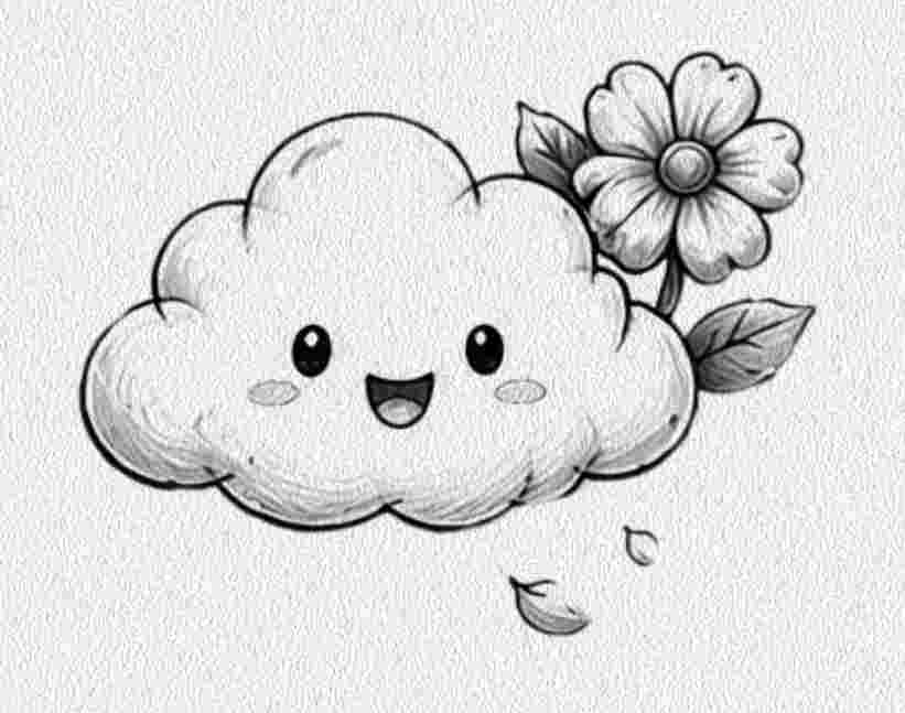 Cloud with a Flower