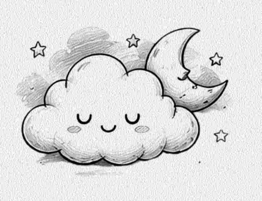 Cloud with a Moon