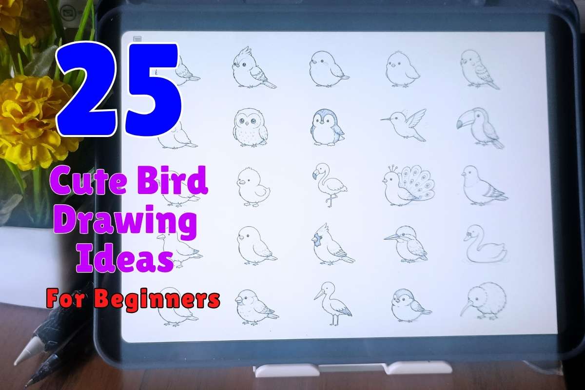 Cute Bird Drawing Ideas