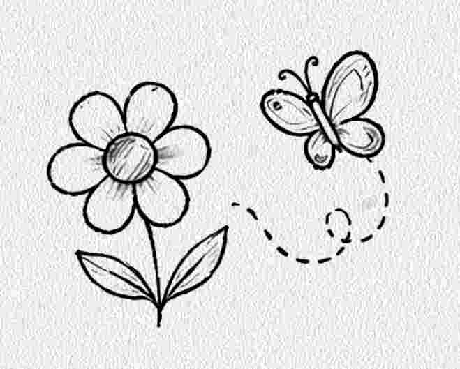 Flower with a Butterfly