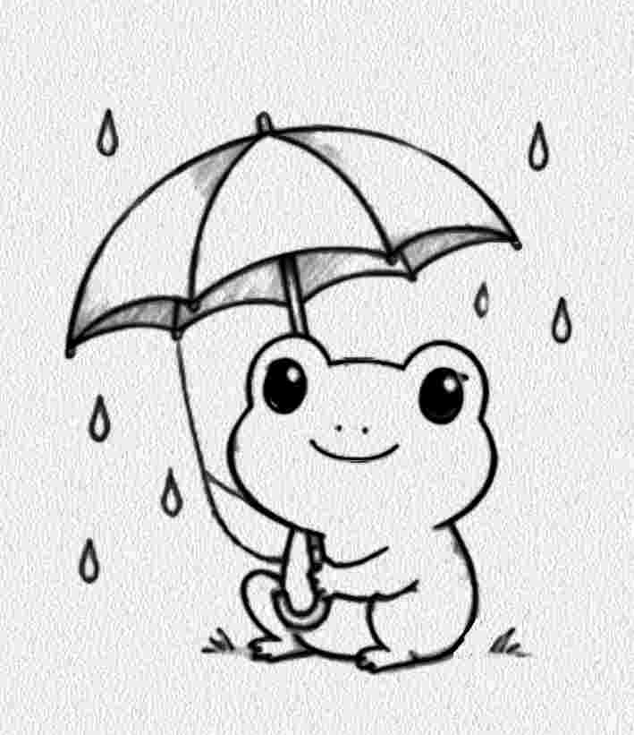 Frog Under an Umbrella