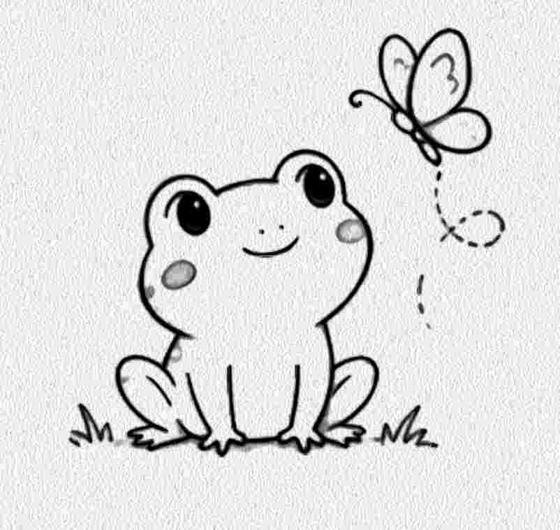 Frog with a Butterfly