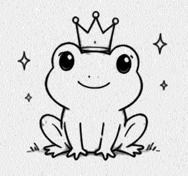 Frog with a Tiny Crown