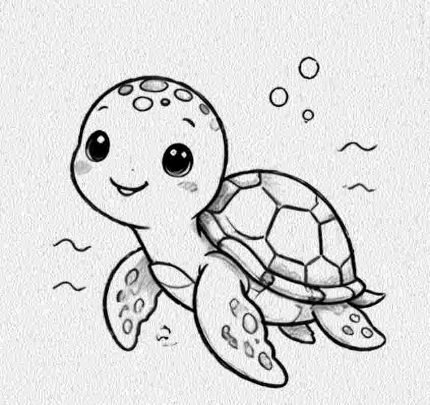 Happy Sea Turtle