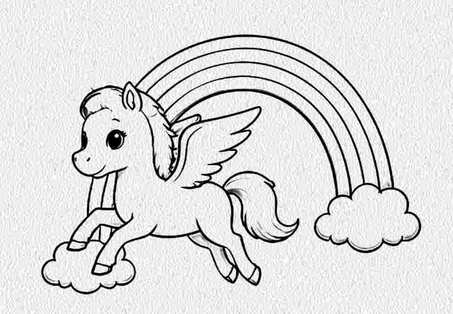 Pegasus with a Rainbow