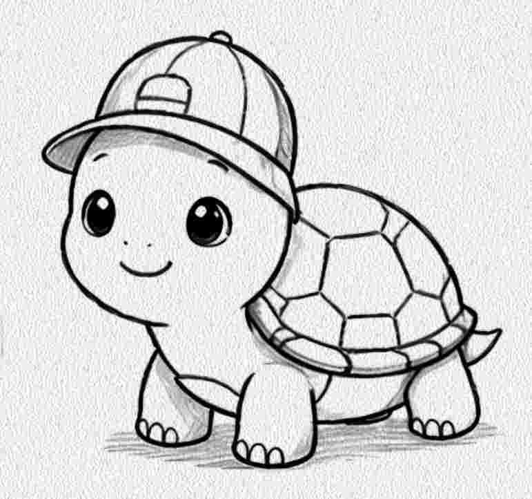 Turtle Wearing a Hat