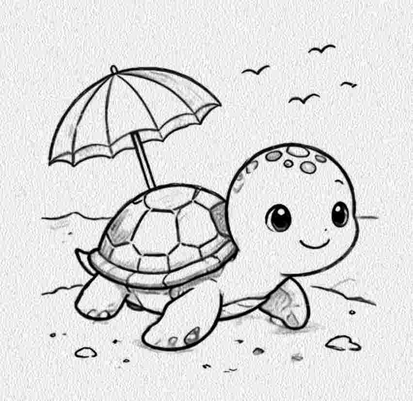 Turtle on a Beach