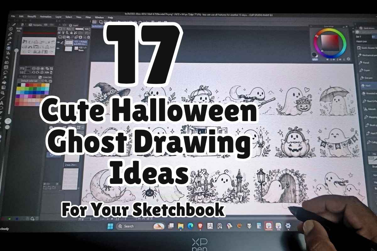 17 Cute Halloween Ghost Drawing Ideas for Your Sketchbook