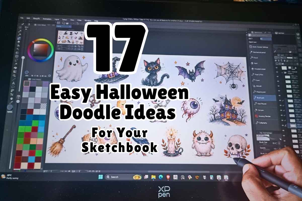 17 Easy Halloween Doodle Ideas for Your Sketchbook