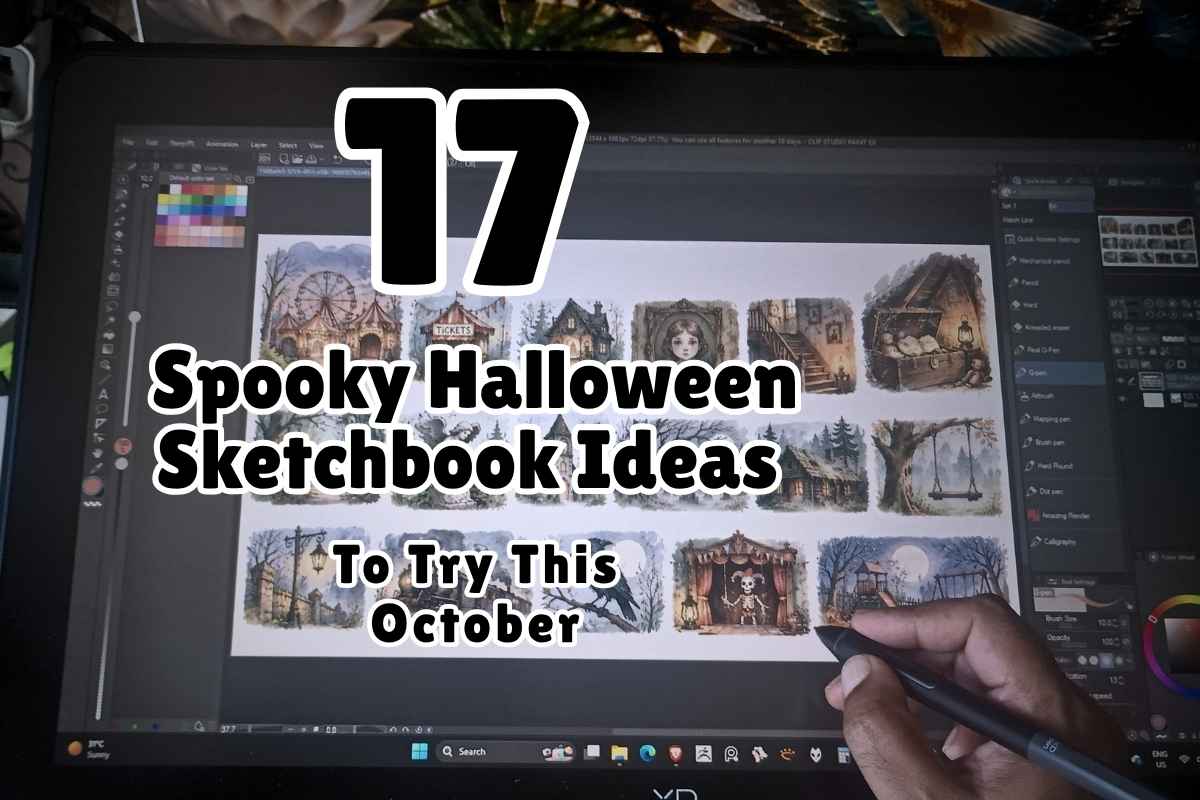 17 Spooky Halloween Sketchbook Ideas to Try This October