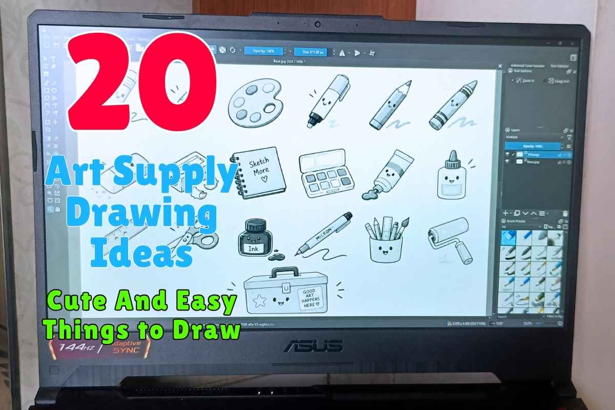 20 Art Supply Drawing Ideas Cute and Easy Things to Draw