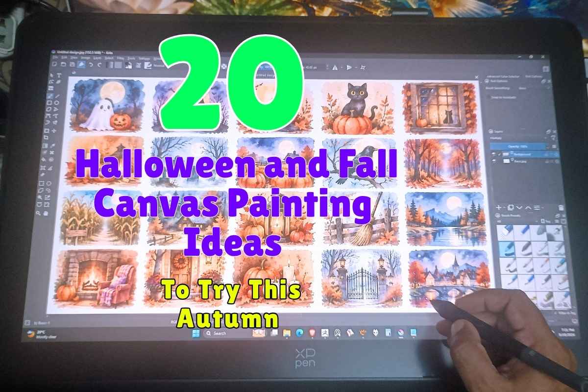 20 Halloween and Fall Canvas Painting Ideas to Try This Autumn