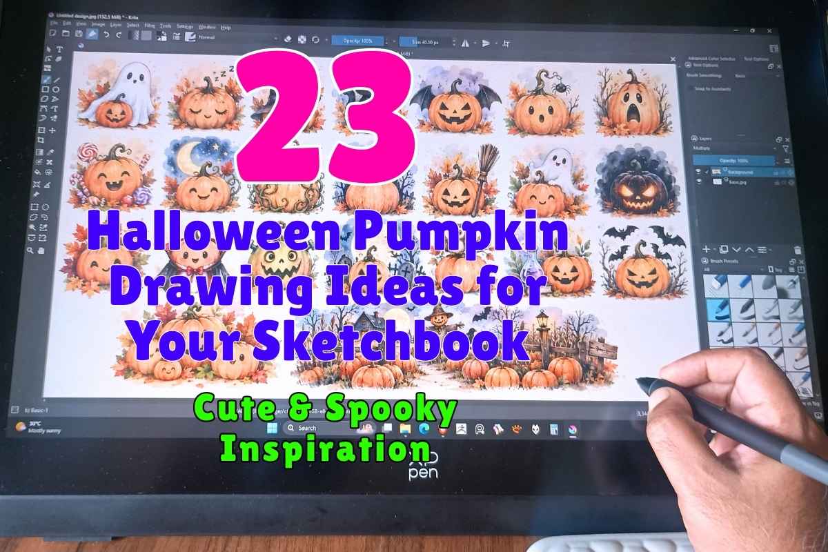 23 Halloween Pumpkin Drawing Ideas for Your Sketchbook Cute & Spooky Inspiration