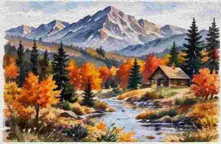 Autumn Mountain Landscape