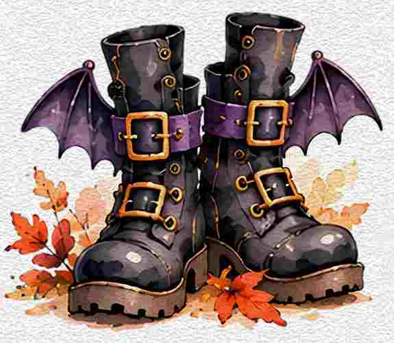 Bat Winged Boots