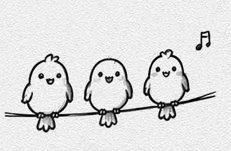Birds Sitting on a Wire