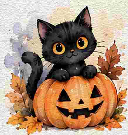 Black Cat Pumpkin