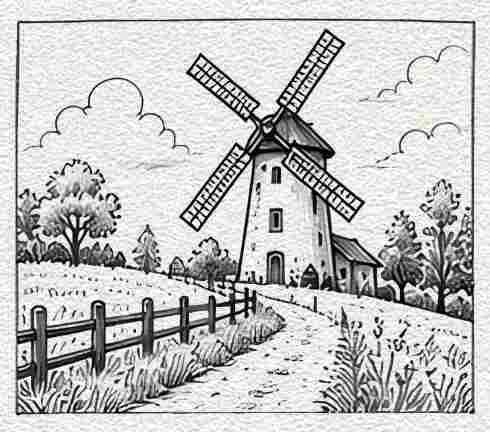 Countryside Windmill