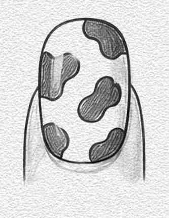 Cow Print Nail