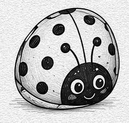 Cute Ladybug Rock