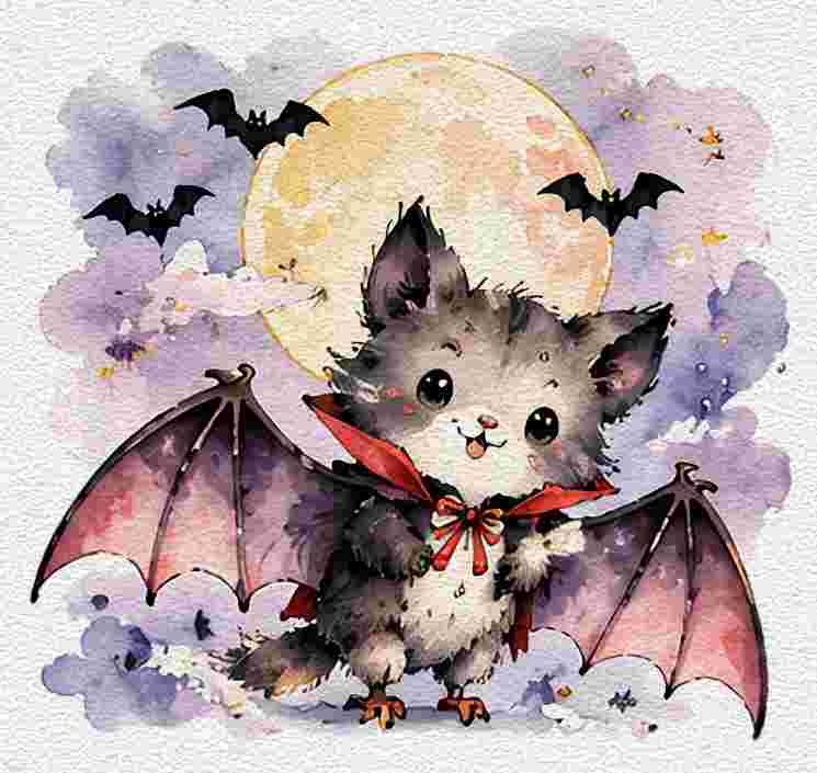 Cute Vampire Bat