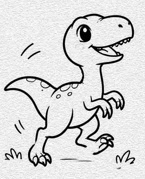 Cute Velociraptor