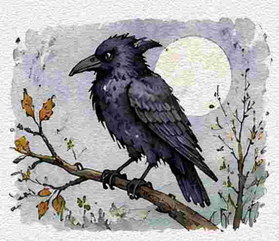 Dark Crow Silhouette