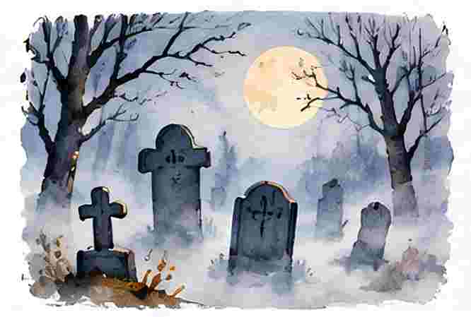 Foggy Graveyard