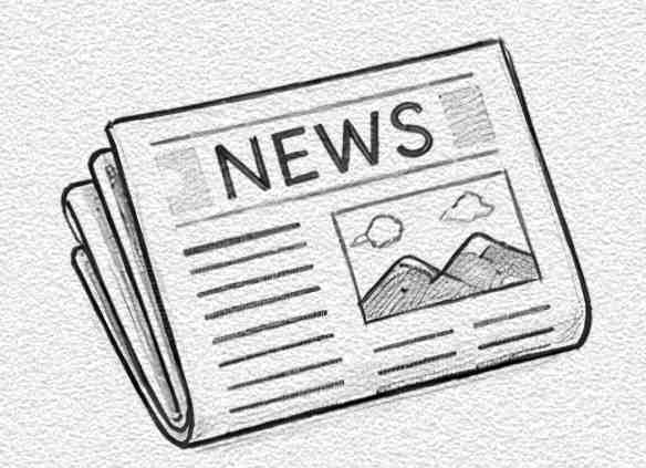 Folded Newspaper