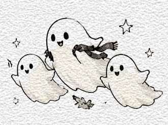 Ghost Family Flying Together