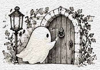 Ghost Knocking on a Haunted Door