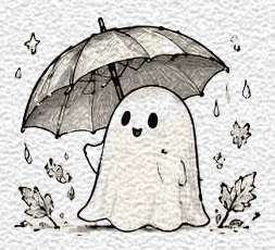 Ghost Under an Umbrella