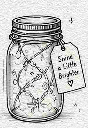 Glass Jar with Fairy Lights