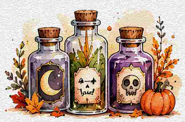 Halloween Apothecary Bottles