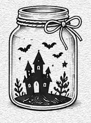 Halloween Candle Jar